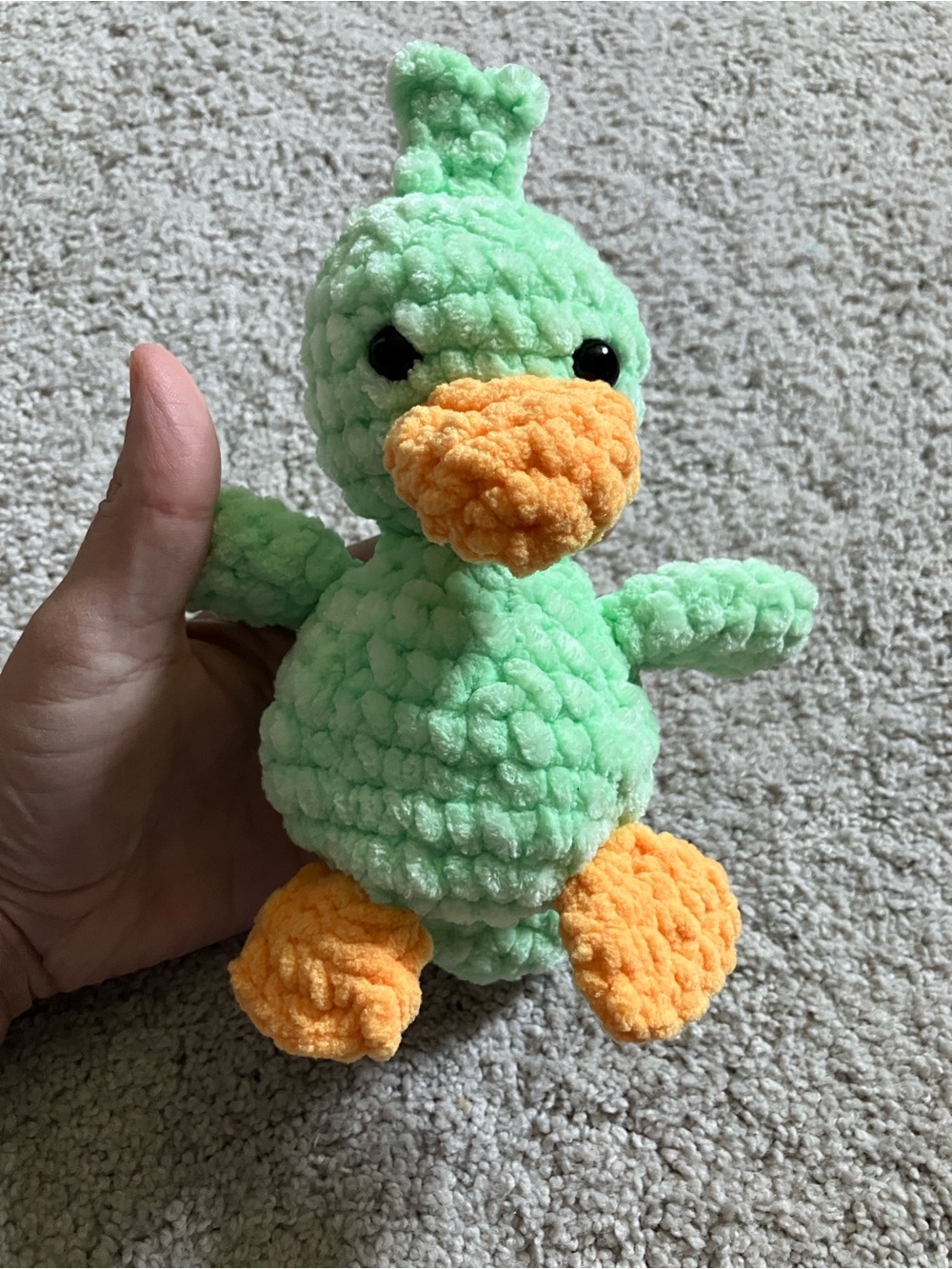 Platypus Crochet Mint Green 6inch - Picture 2 of 3